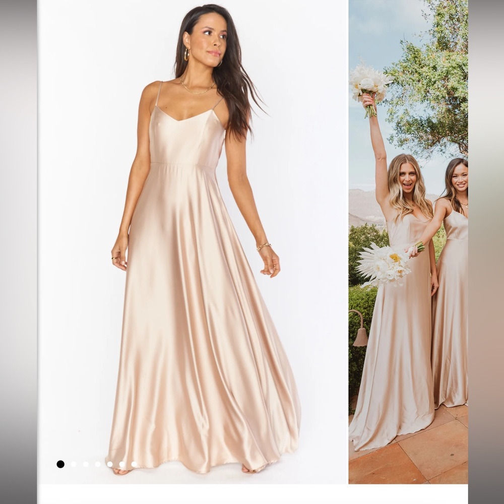 Faith Maxi Dress in Champagne, M